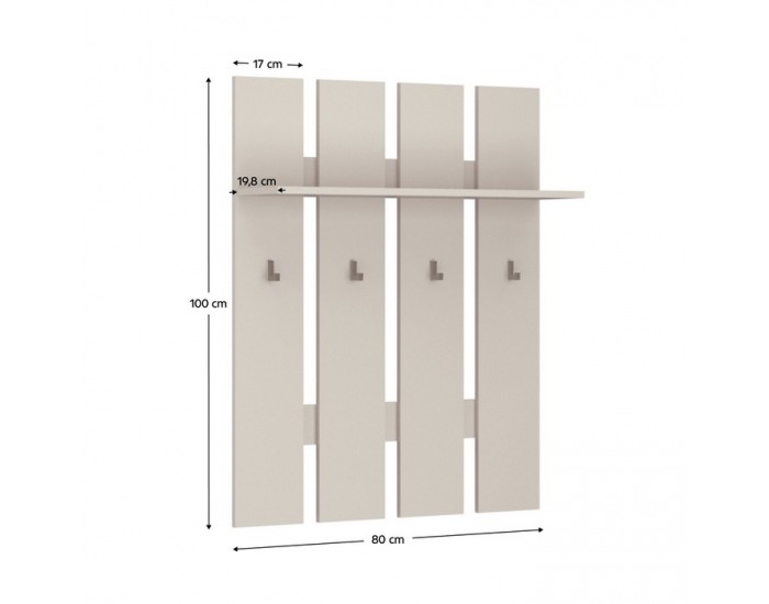 Vešiakový panel Karos 80 - kašmír