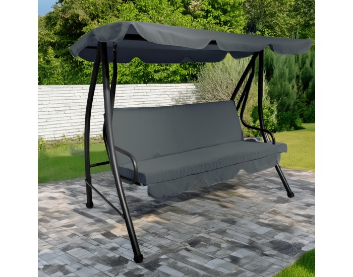 Záhradná hojdačka Kemi - sivá