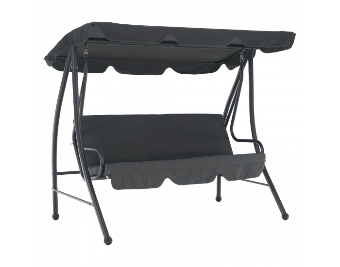 Záhradná hojdačka Kemi - sivá