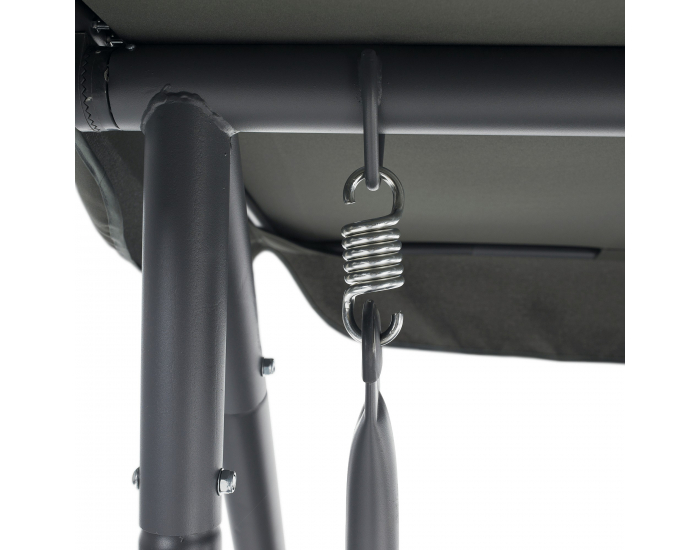 Záhradná hojdačka Kemi - sivá