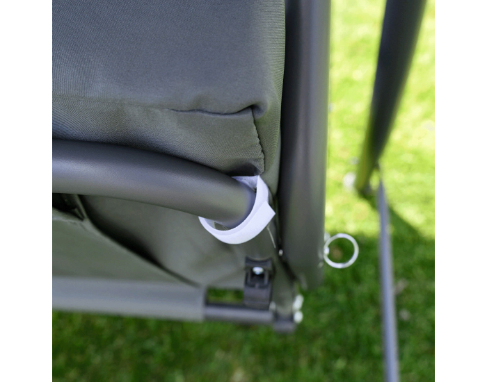 Záhradná hojdačka Kemi - sivá