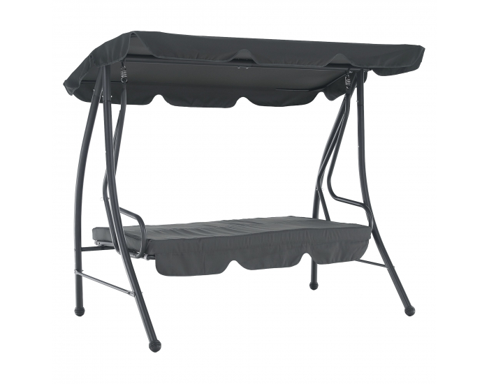 Záhradná hojdačka Kemi - sivá