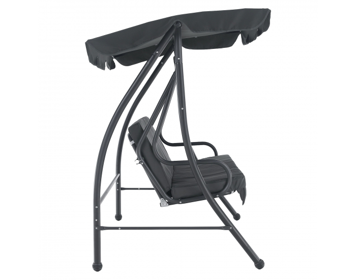 Záhradná hojdačka Kemi - sivá