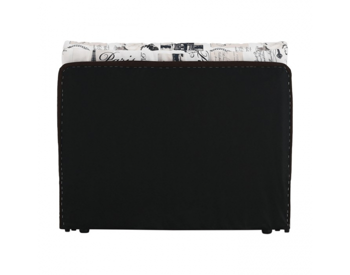 Rozkladacie kreslo s úložným priestorom Keny New - hnedá / vzor (Paris 03)