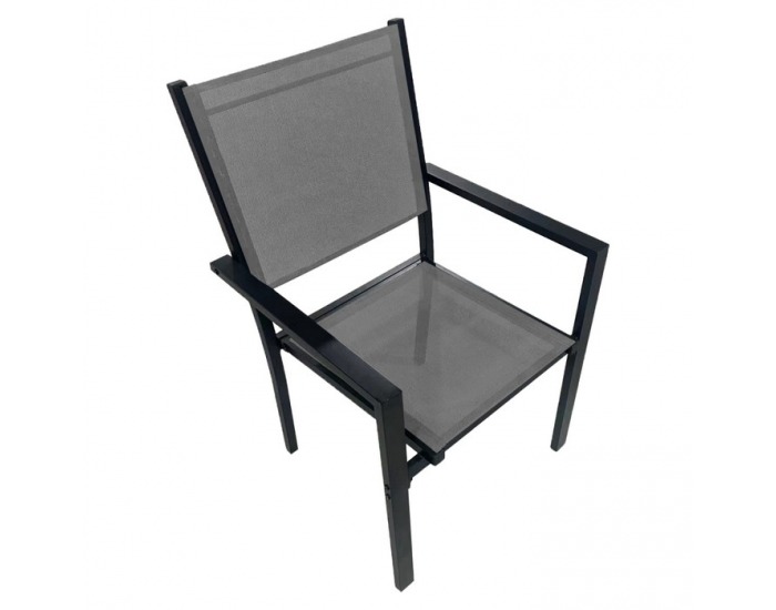 Záhradný set Kesios - sivá / čierna