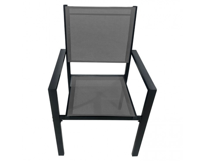 Záhradný set Kesios - sivá / čierna