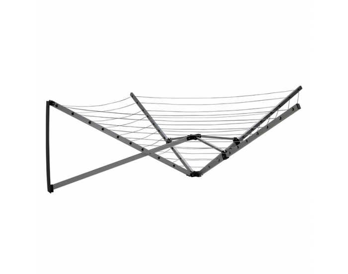 Nástenný sušiak na prádlo Keso - strieborná