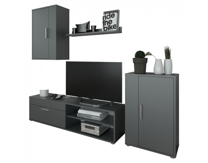 Obývacia stena Kevin - grafit