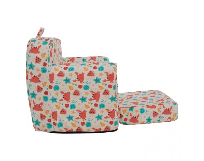 Rozkladací sedací vak Kidy - mix farieb