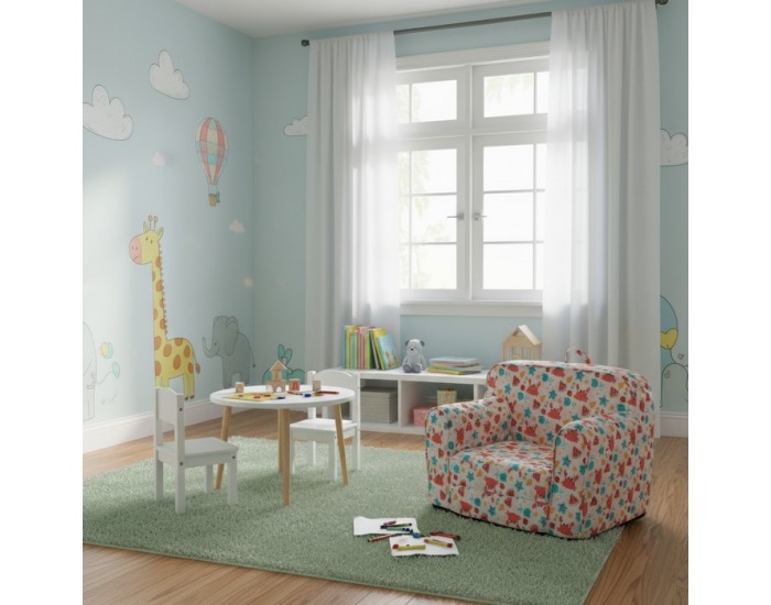 Rozkladací sedací vak Kidy - mix farieb