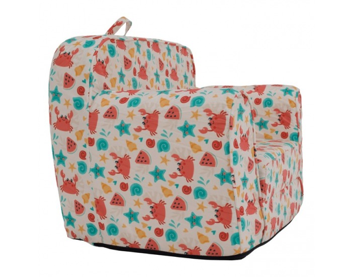 Rozkladací sedací vak Kidy - mix farieb