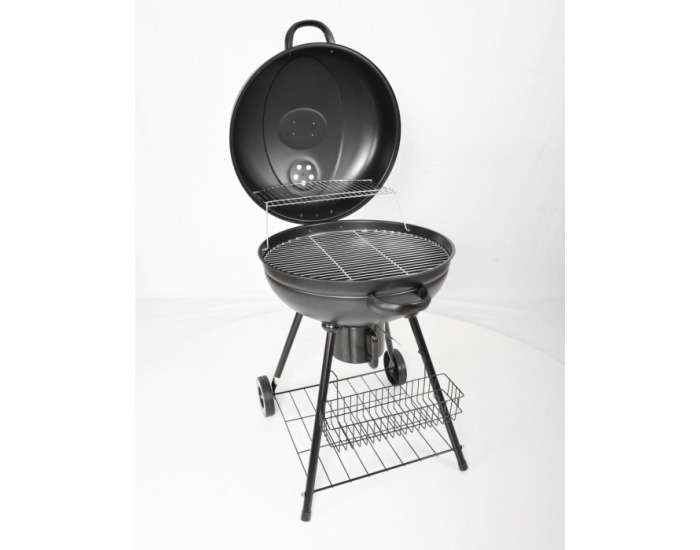 Záhradný gril s popolníkom Merida - čierna