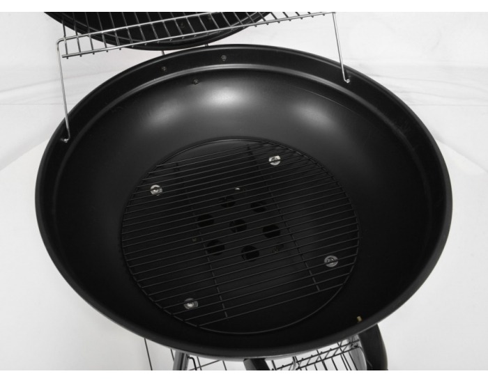 Záhradný gril s popolníkom Merida - čierna