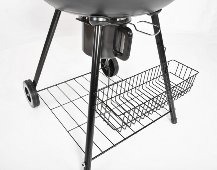 Záhradný gril s popolníkom Merida - čierna