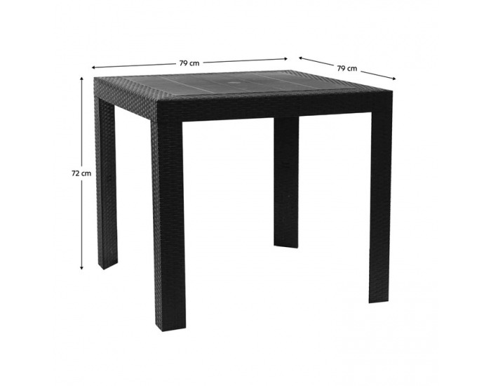 Záhradný stôl Kingy New - antracit