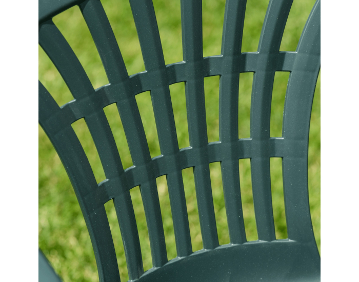 Záhradné stohovateľné kreslo Kiona - zelená