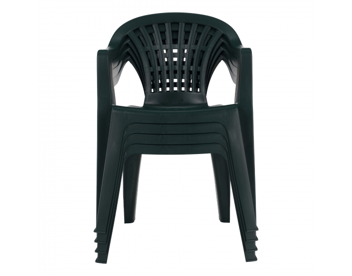 Záhradné stohovateľné kreslo Kiona - zelená