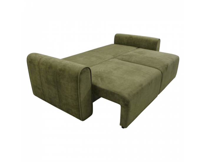 Rozkladacia pohovka s úložným priestorom Kiro Big Sofa - zelená