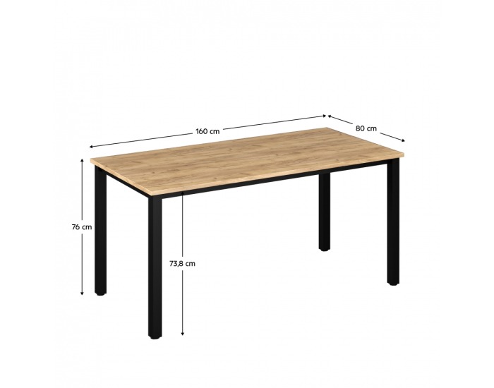 PC stôl Klaudius Typ 7 - dub artisan