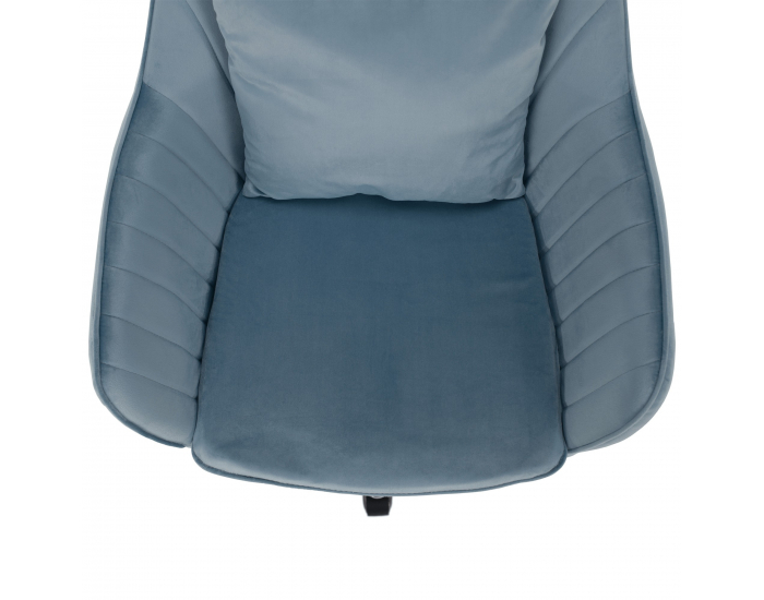 Kancelárske kreslo Klian - modrá (Velvet) / chróm