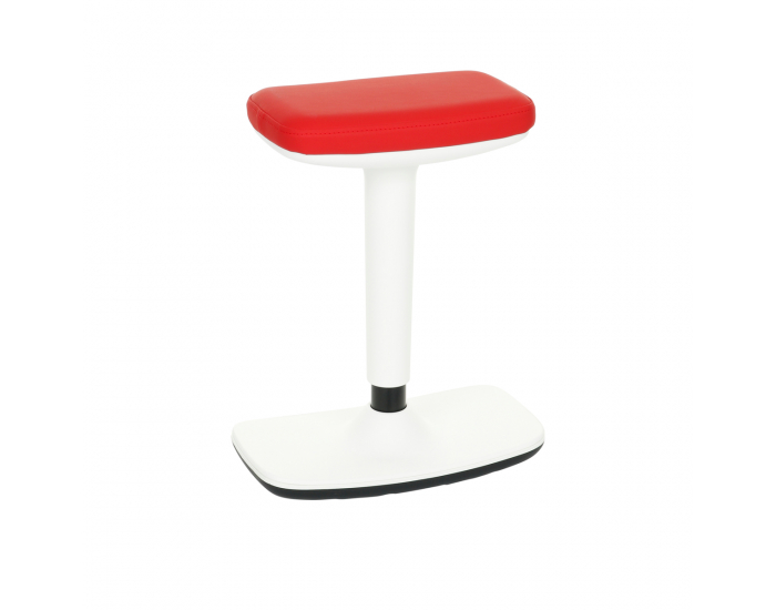Barová stolička Kloky - červená / biela
