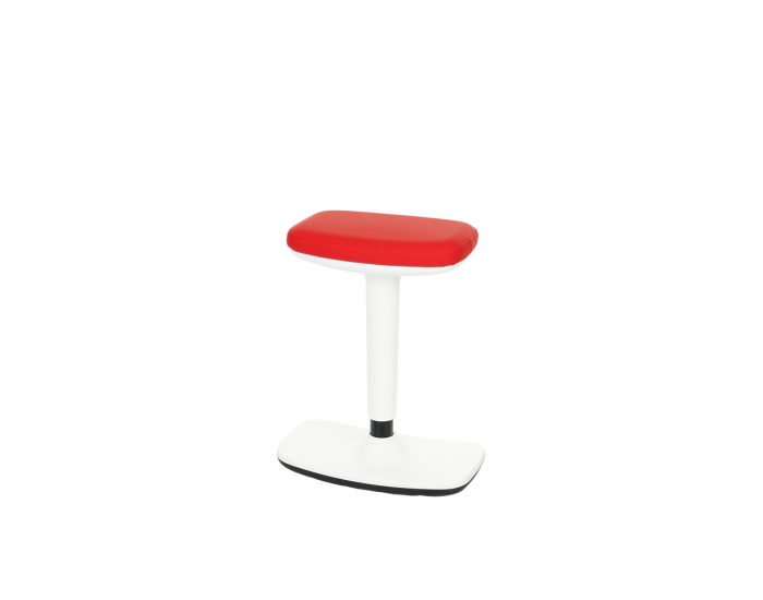 Barová stolička Kloky - červená / biela