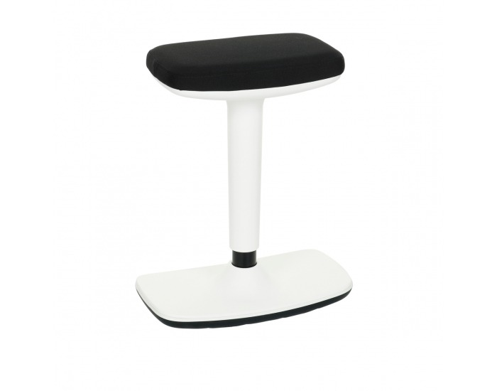 Barová stolička Kloky - čierna / biela