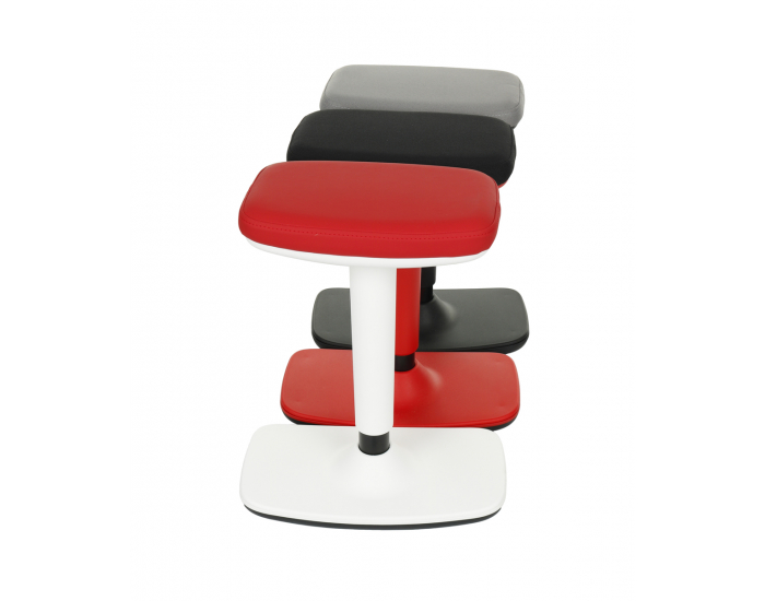 Barová stolička Kloky - čierna / biela