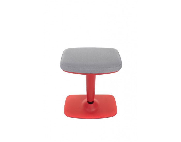 Barová stolička Kloky - sivá / červená