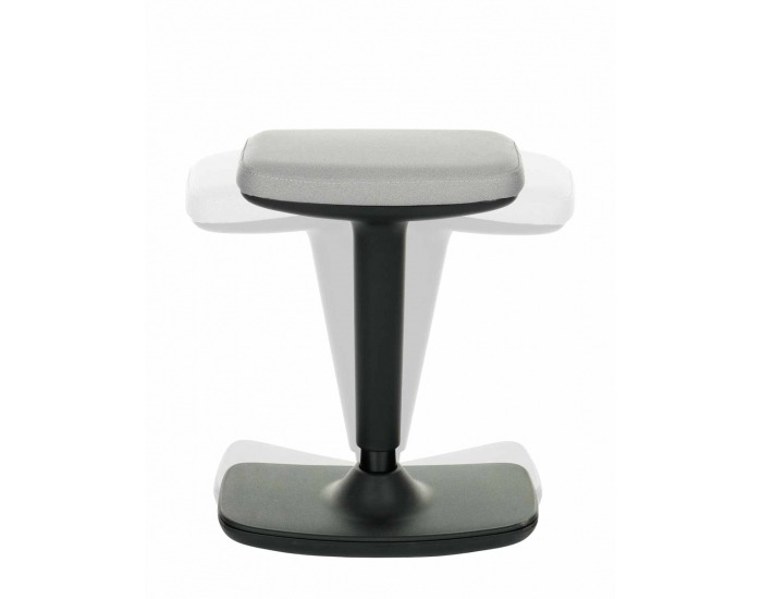 Barová stolička Kloky - sivá / červená