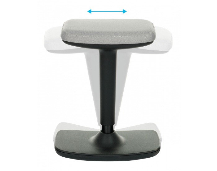 Barová stolička Kloky - sivá / červená