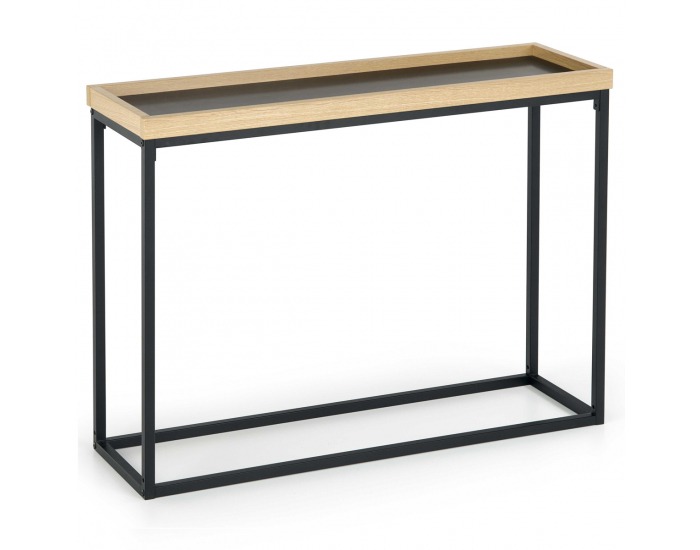Konzolový stolík KN-6 - čierna / prírodná