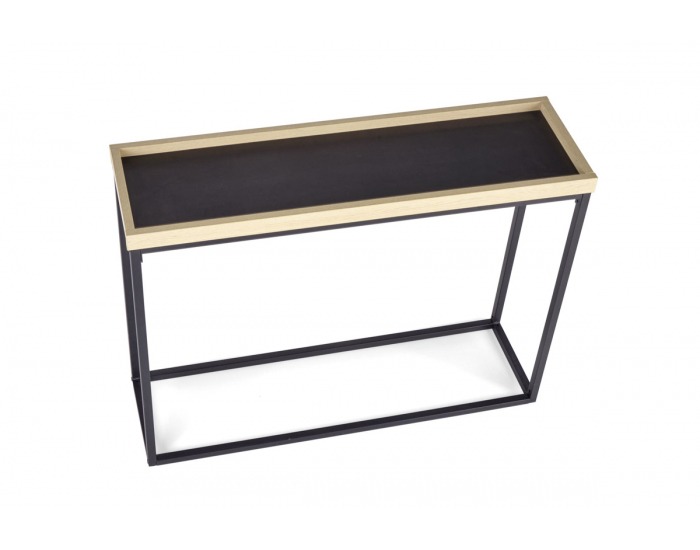 Konzolový stolík KN-6 - čierna / prírodná