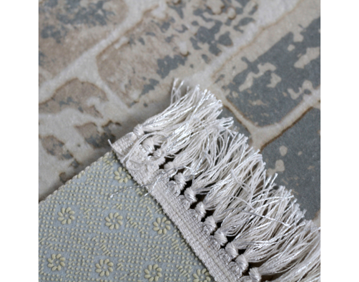 Koberec Muro 80x200 cm - sivá / vzor tehla