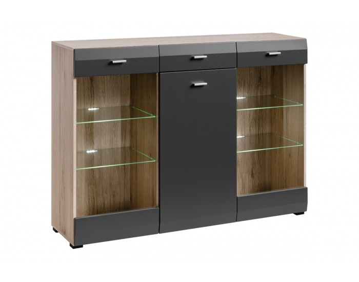 Komoda Clif HB - dub san remo / grafit