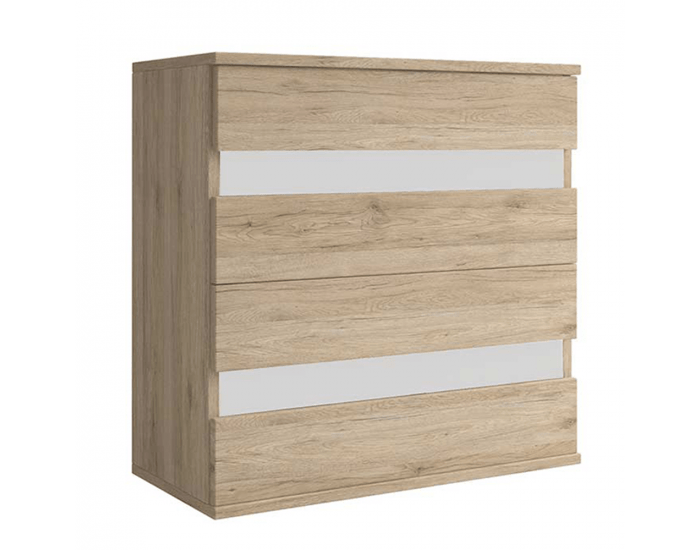 Komoda Mediolan New - dub sonoma / biela