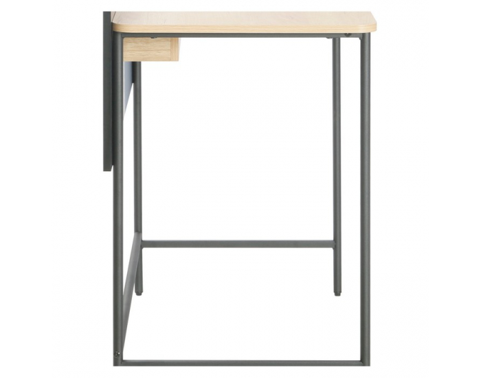 Písací stolík Kompus - dub / čierna