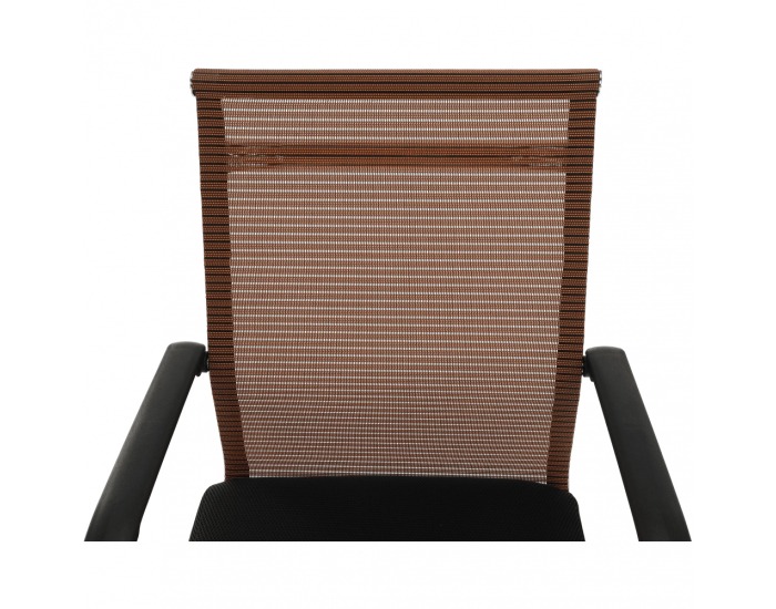 Konferenčná stolička Esin - hnedá / čierna