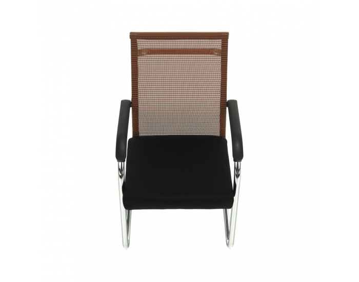 Konferenčná stolička Esin - hnedá / čierna
