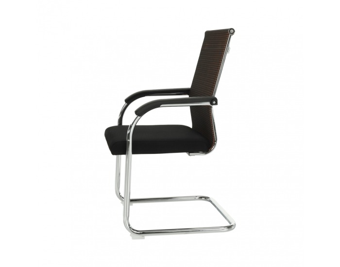 Konferenčná stolička Esin - hnedá / čierna
