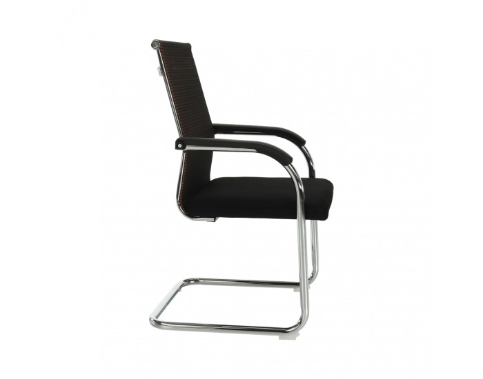Konferenčná stolička Esin - hnedá / čierna
