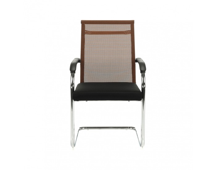 Konferenčná stolička Esin - hnedá / čierna
