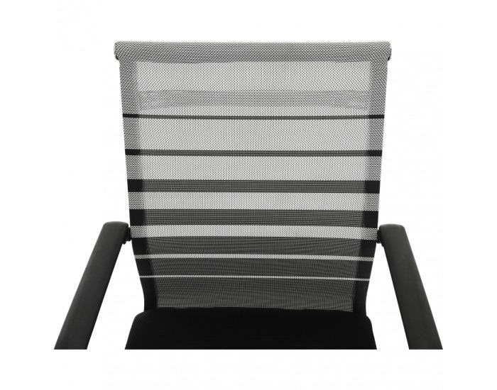 Konferenčná stolička Esin - sivá / čierna