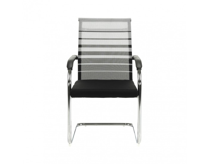 Konferenčná stolička Esin - sivá / čierna