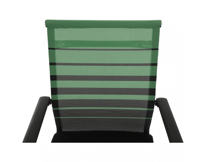 Konferenčná stolička Esin - zelená / čierna