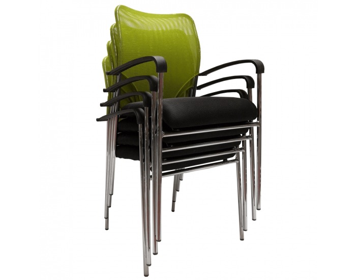 Konferenčná stolička Umut - zelená / čierna