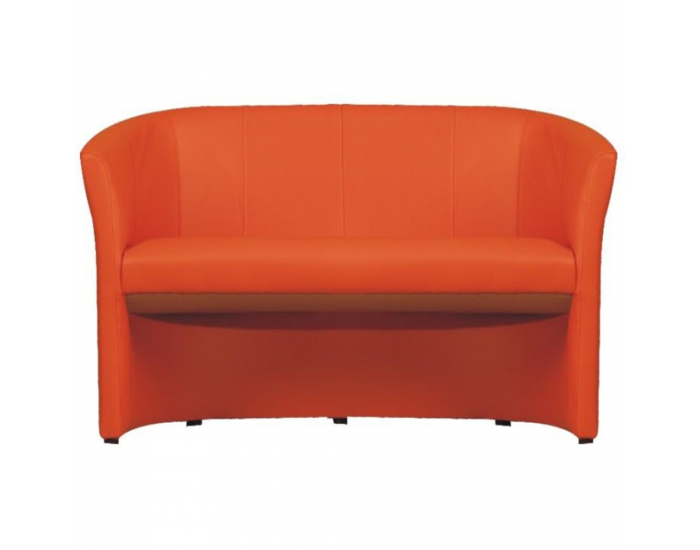 Konferenčné dvojkreslo Cuba - oranžová ekokoža