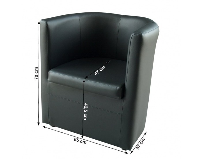 Konferenčné kreslo Calera - čierna