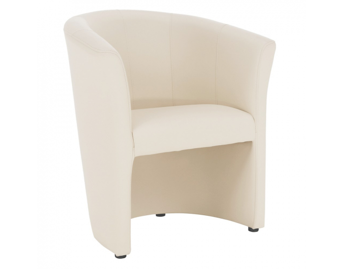 Konferenčné kreslo Cuba - béžová ekokoža