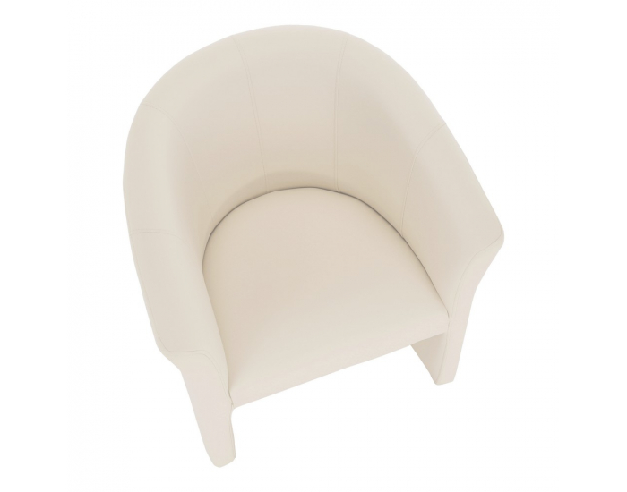 Konferenčné kreslo Cuba - béžová ekokoža